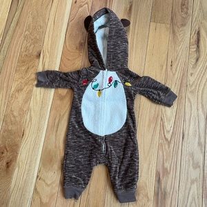 3 month Carters reindeer hooded onesie costume